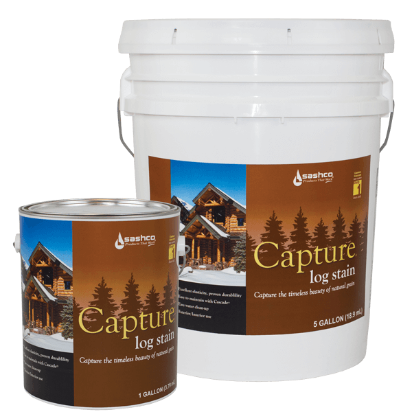 Stain with Capture high performance waterbase stain for timber & log